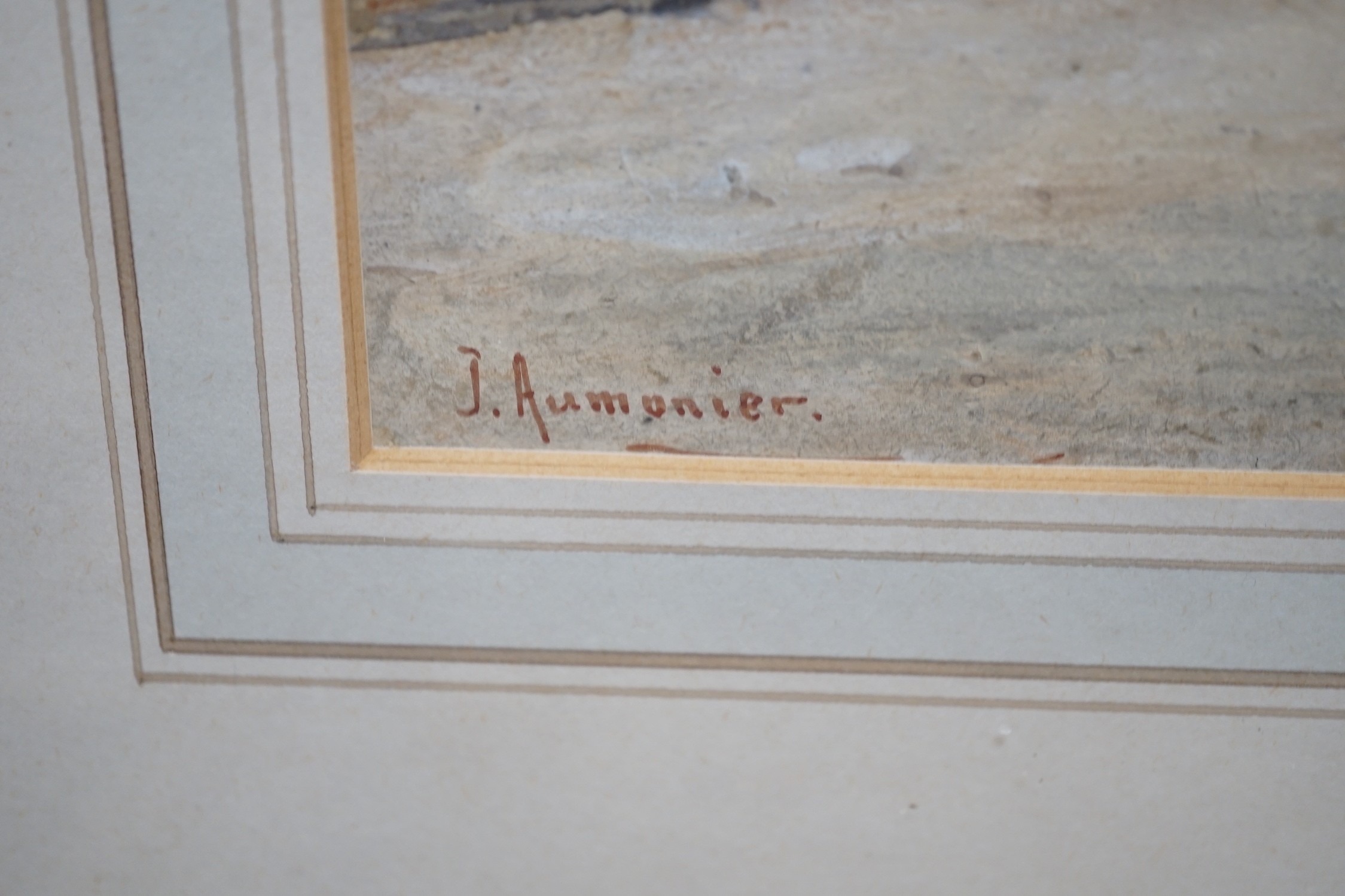 James Aumonier (1832-1911), watercolour, 'Overlooking Venice lagoon', signed, 15 x 19cm